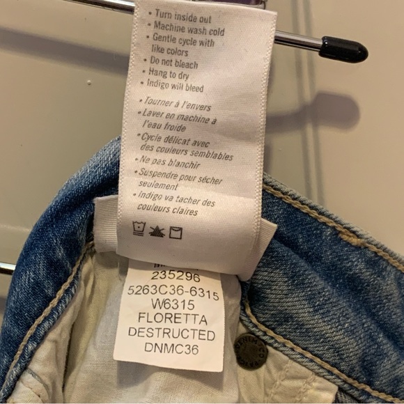 PAIGE Atley Ankle Flare Floretta Deconstructed Raw Hem Distressed Jeans $229.00 - Picture 9 of 14